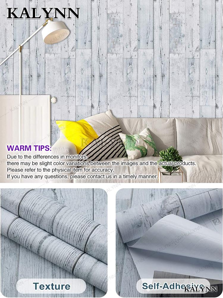 Wood Contact Paper Peel and Stick Wallpaper Self Adhesive Removable Vintage Faux Wood Wall Paper Plank Shelf Home Decoration