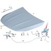 Mercedes-Benz GLA W247 Hood Hinge, Models 2478806901 & 2478807001