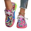 2025 Autumn Foreign Trade New Large Size Lace-up Color Low-top Single Shoes Women's Candy Color Lazy Canvas Flat-soled Single Shoes