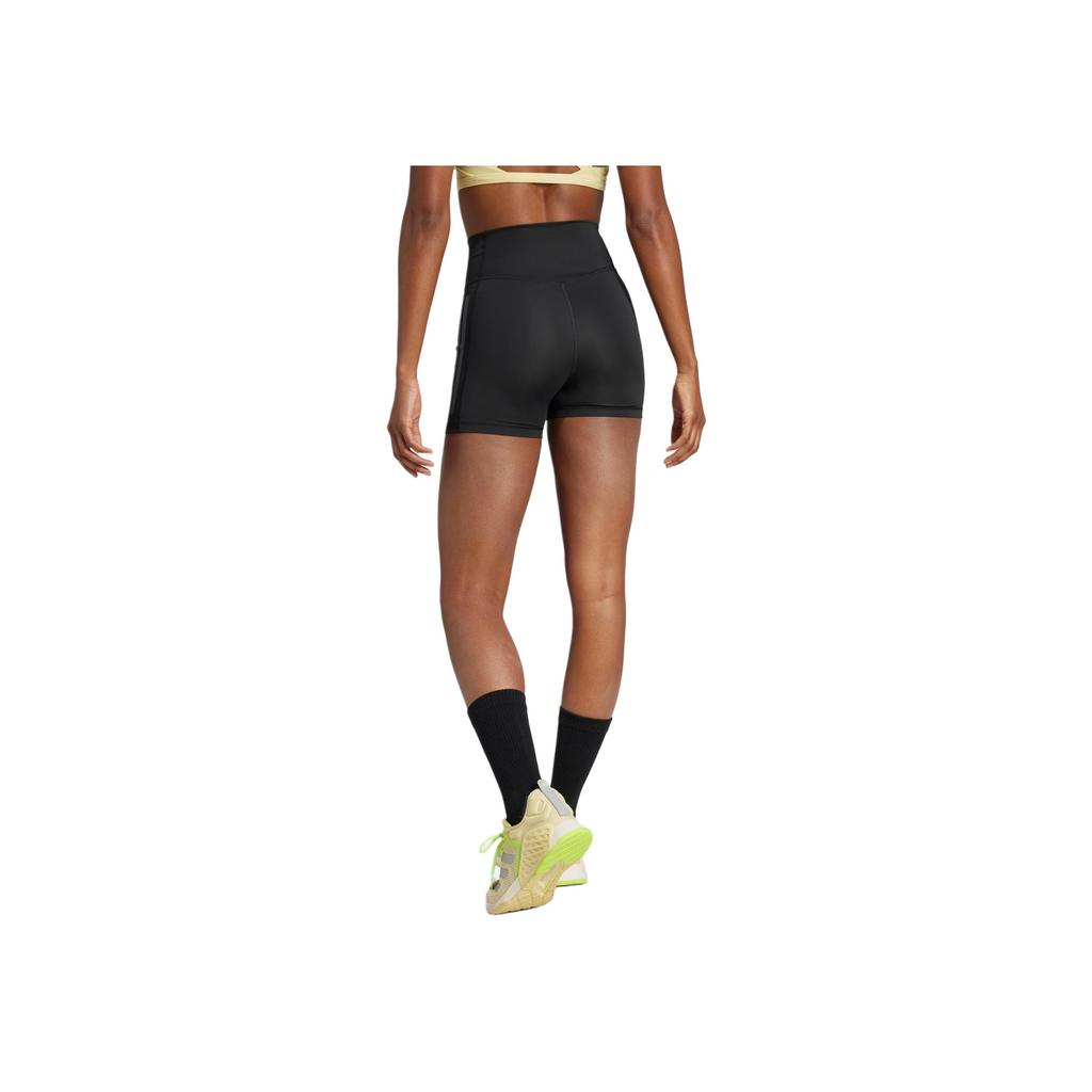 Adidas 3-Stripes Optime Soft Comfortable Short Tight Casual Shorts Women Shorts Black JG6144