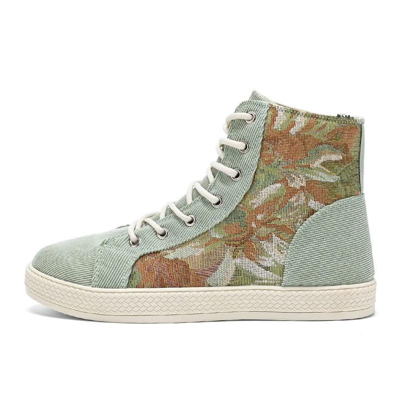 

Осенняя обувь для мужчин, спортивная, с высоким берцем, для подростков, для активного отдыха, мужские кроссовки, износостойкая, мужская, для ходьбы, повседневная обувь, взрывной стиль 44 зелёный