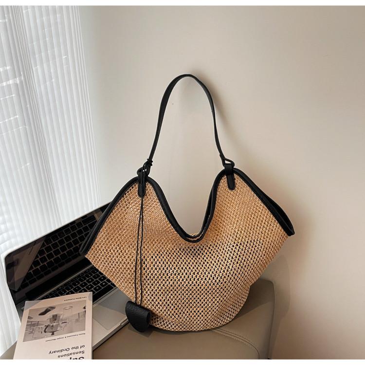 IELGY Casual One-Shoulder Large Capacity Summer Seaside Vacation Beach Tote Bag