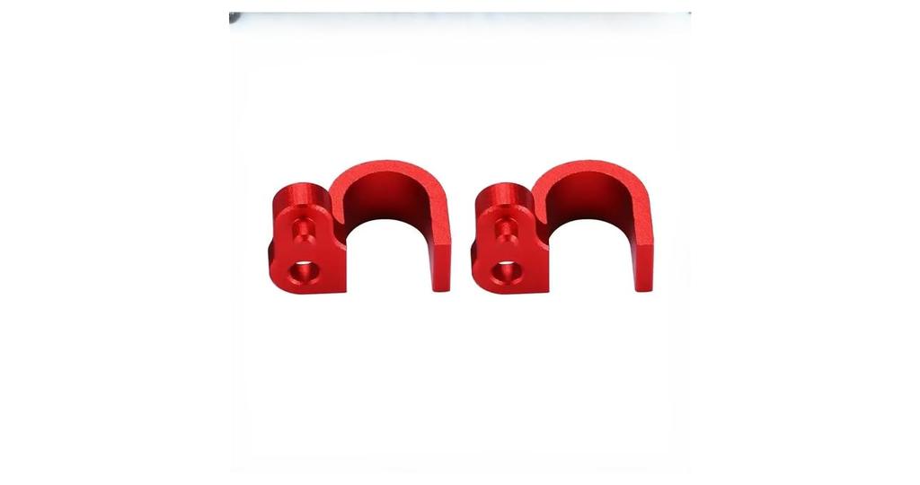 CNC Aluminum Alloy Wire Clip Aluminum Alloy Cable Clamp for Honda CRF250/300L/M/RALLY (Red)
