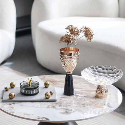 Elegantes Wohnkultur-Set: Obstschale, Vase, Tablett für Tisch oder Eingangsbereich