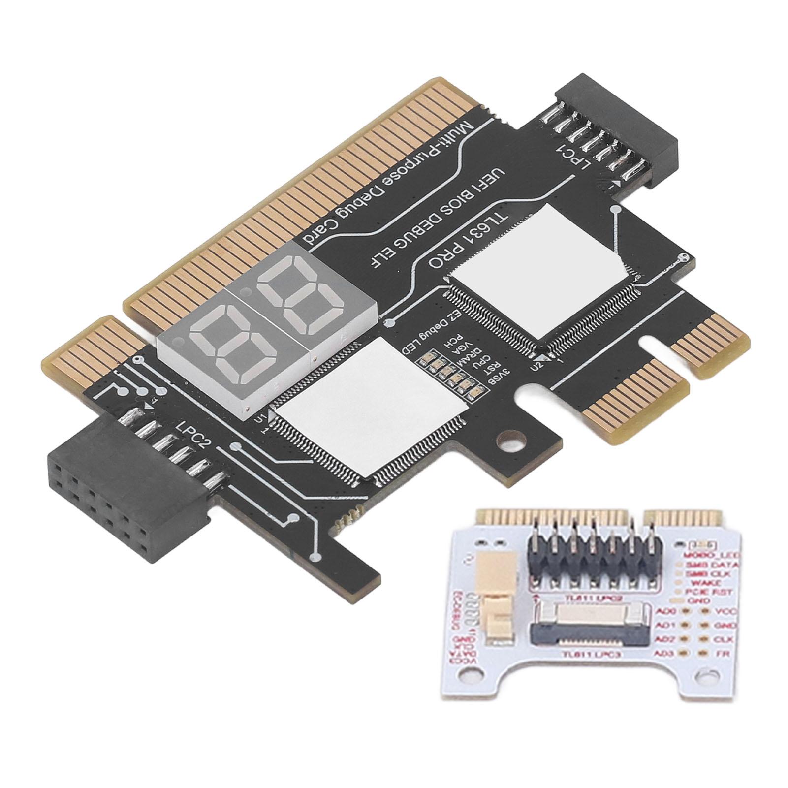

Post Test Motherboard Analyzer Diagnostic Card Kit Laptop Motherboard Analyzer Adapter Card