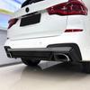 For BMW X3 G01 M Sport 2018-2026 X3M Styke High Quality ABS Car Rear Bumper Lip Spoiler Glossy Black Carbon Fiber Look Body Kit