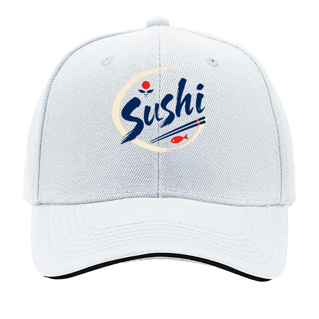 Minimal Japanese Sushi Brush Emblem Hip Hop Hat Fashion Outdoor Sports Sandwich Baseball Cap