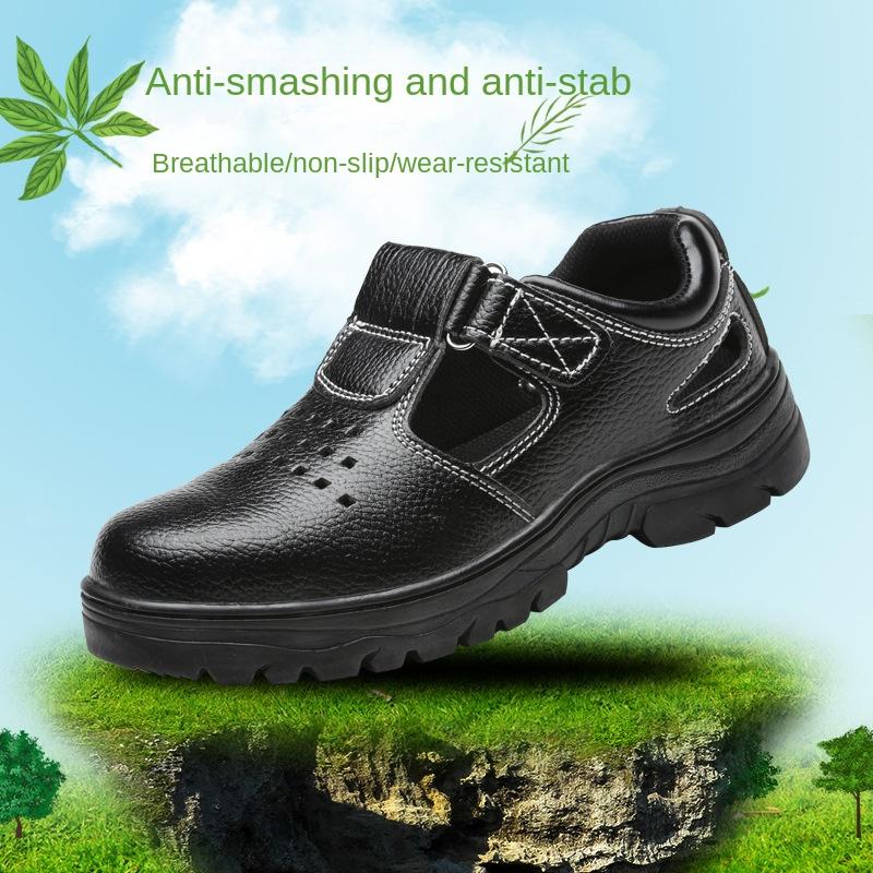 Labor Insurance Shoes Men's Anti-smashing, Anti-piercing, Breathable and Lightweight Safety Protective Work Shoes