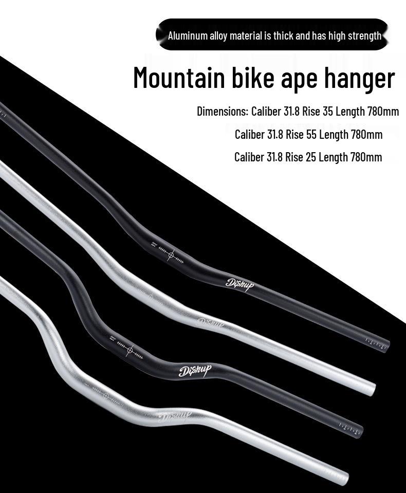 Aluminiumlegierung Mountainbike Riser Lenker - 35/55 Rise, 760/780mm für Downhill Off-Road