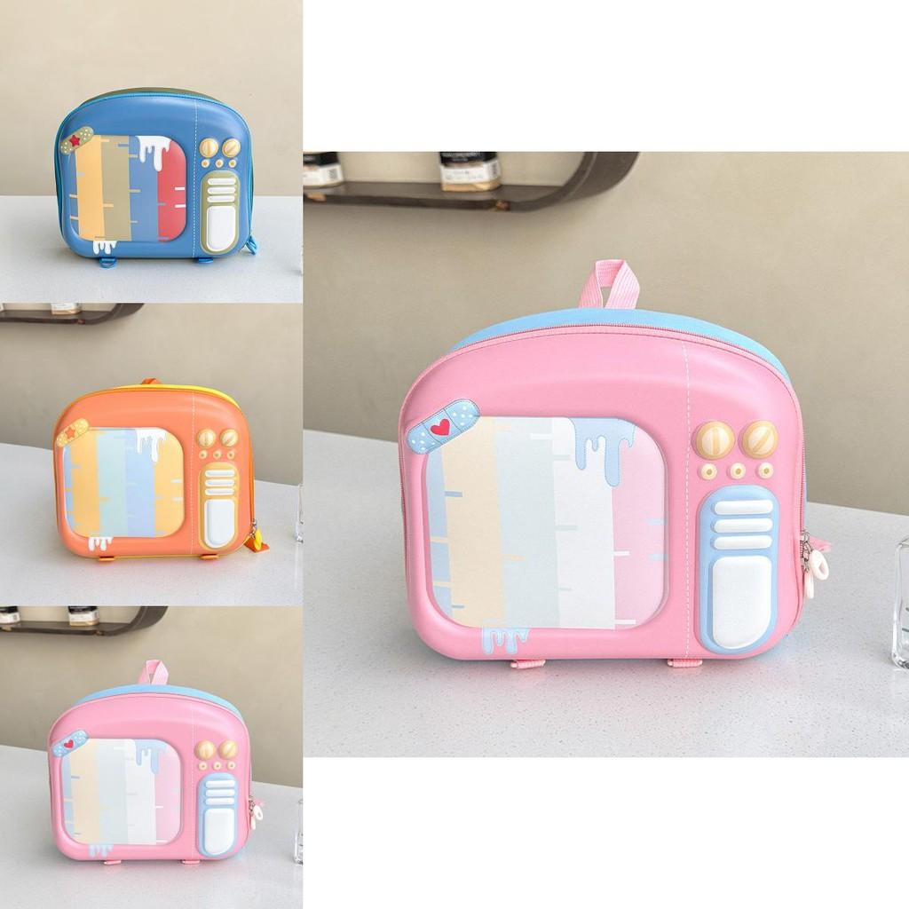 Cute Cartoon Tv Exterior Design Children Hard Shell Backpack For Preschool