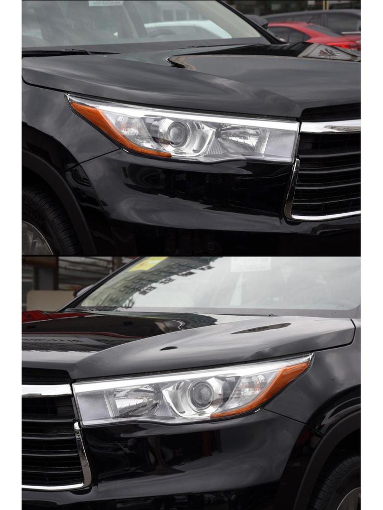 Fits 15-17 Toyota Highlander Headlight Lens and Lamp Shell Cover
