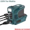 Wechselrichter Konverter 180W Power Inverter Für Dewalt Für Makita/Bosch/Milwaukee 18V Akku Mit LED-Licht Inverter Stromstation