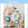 Colorful Xiaolu Ins Inflatable Swim Ring For Men And Women With Watercolor Flower Print