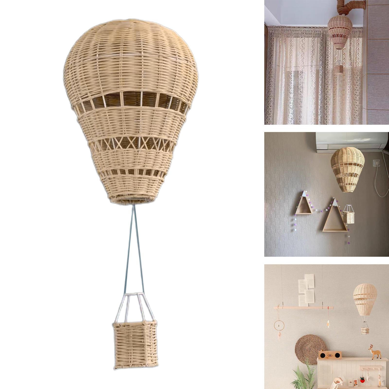

Air Balloon Nursery Decor Wall Hanging Ornament Ceiling Collection Hand Woven Wedding Vintage