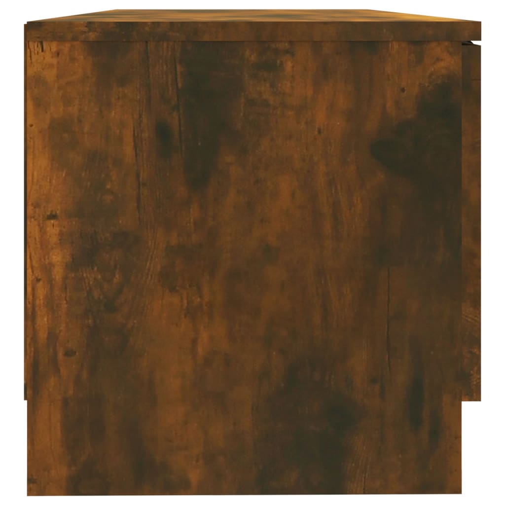 TV Cabinet Smoked Oak 80 x 35 x 36.5 cm Engineered Wood