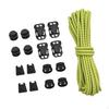 Elastic Bungee Cord 3.2M 3mm Hiking Daypack Strap Buckle with 16 Locks for Backpack Climbing