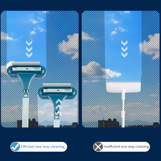Cleaning Brush Convenient Multifunctional Wide Application Versatile Washable Decontamination Extend Double-sided Glass Cleaner Cleaning Tools