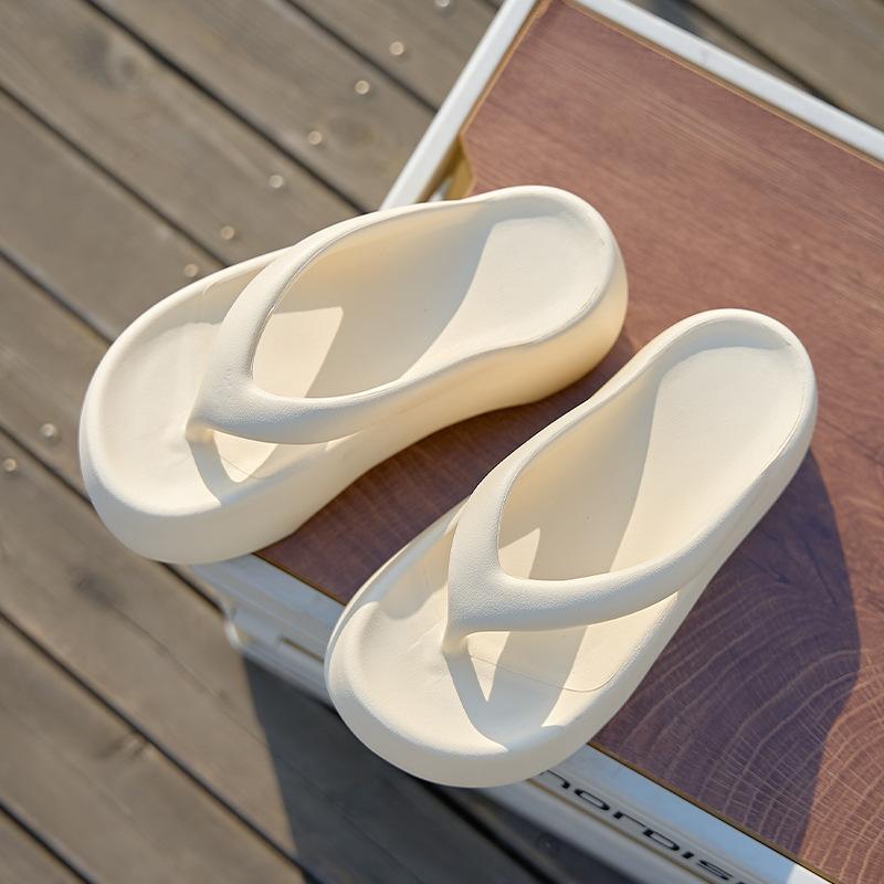 

Height-increasing thick-bottomed flip-flops, fashionable and simple for indoor and outdoor wear, non-slip, deodorant and deodorant slippers, ladies 39-40