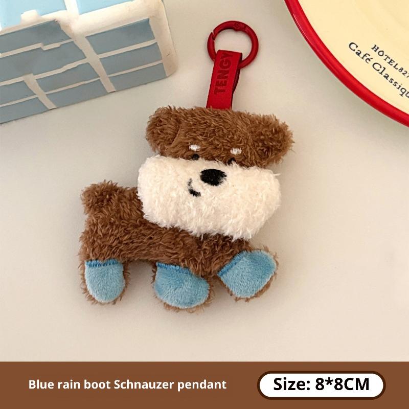 

Creative Cute Plush Puppy Doll Pendant Keychain Charm Backpack Hanging Decoration Accessories Gift Kawaii Soft Stuffed Doll Toys