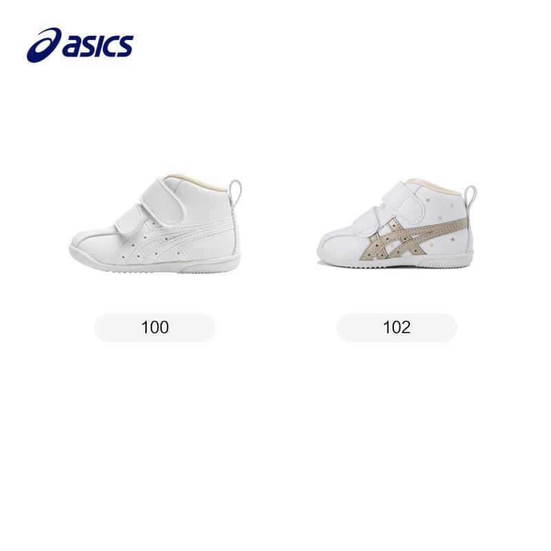 Asics Velcro Growth Support Soft Sole Comfortable Fit Skin-Friendly Lightweight Breathable Anti-Kick Wear-Resistant Mid-Top Walking Shoes 1144A223-102