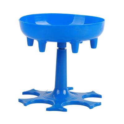 6 Shot Glass Dispenser Pourer Holder Rotating Red Wine Rack Drinkware for Home Party BarA Type Blue