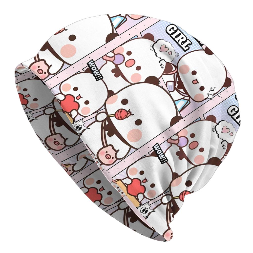 Stitch Bubu and Dudu Bear Hat Outdoor Caps For Unisex Women Skullies Beanies Ski Caps Soft Bonnet Hats