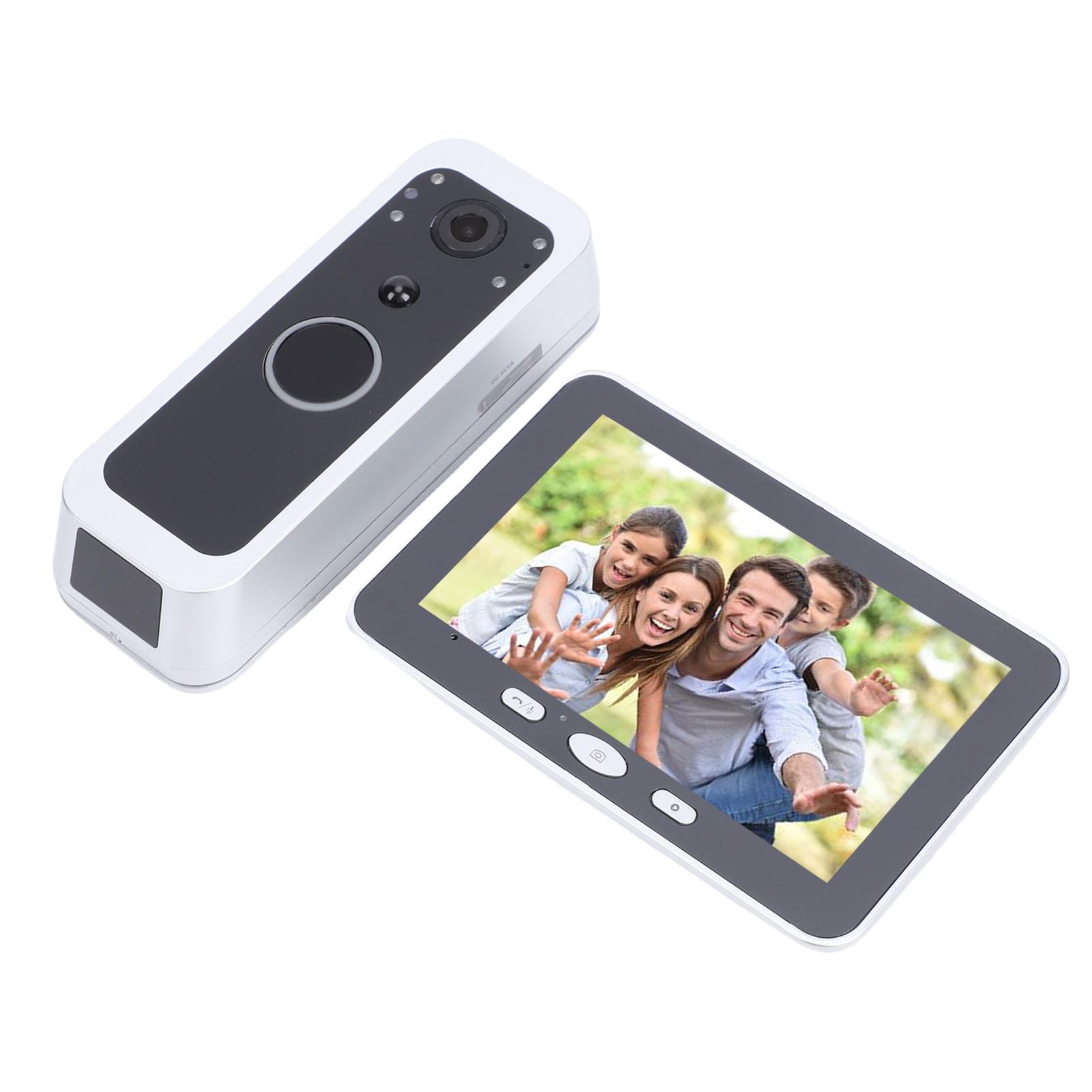 

WiFi Video Doorbell Camera 1080P Display PIR Motion Detection Dual Way for Home Security Monitoring