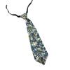 Unisex Japanese Campus Neck Tie Elegant Butterfly Floral Print Zippers Pre Tied Tie for Student Uniform and Shirt Collar