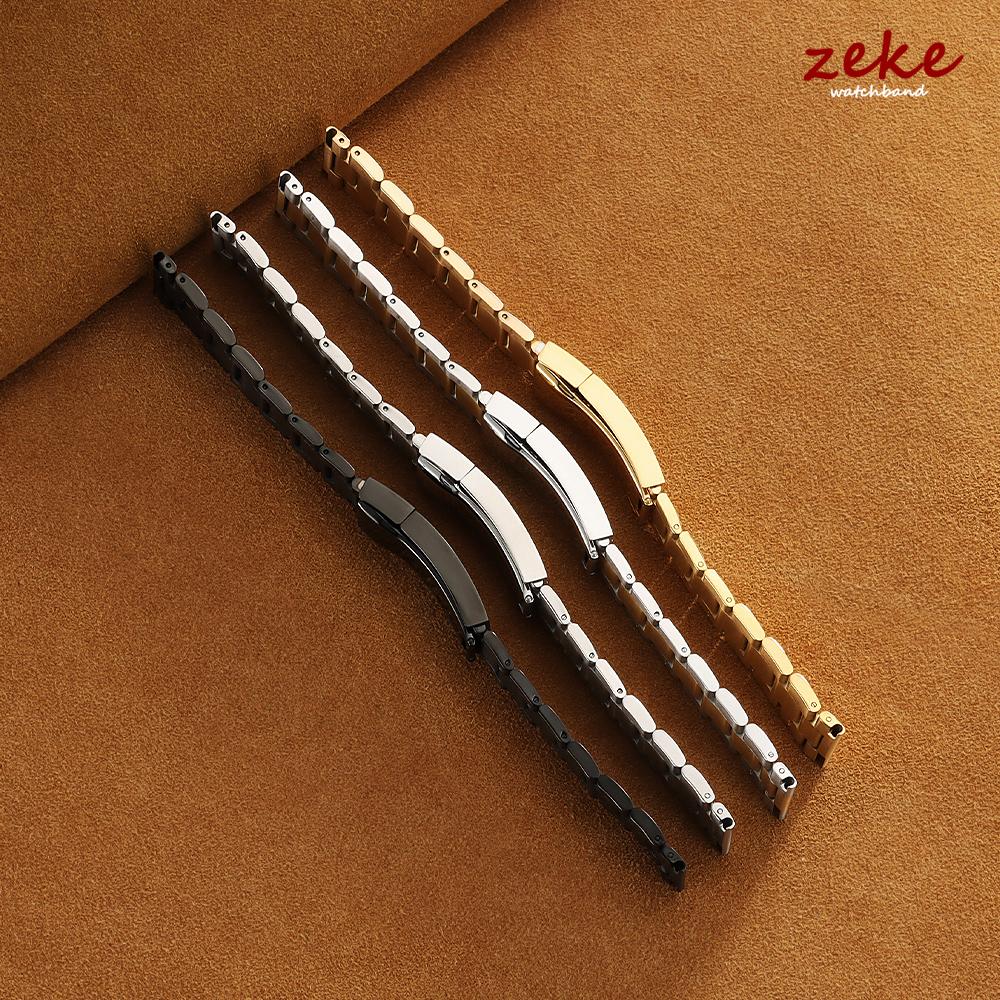 Luxury Curved End Stainless Steel Bracelet Folidng Buckle Watch Straps 20mm 21mm 22mm for Rolex for Oyster Perpetual Wrist Band