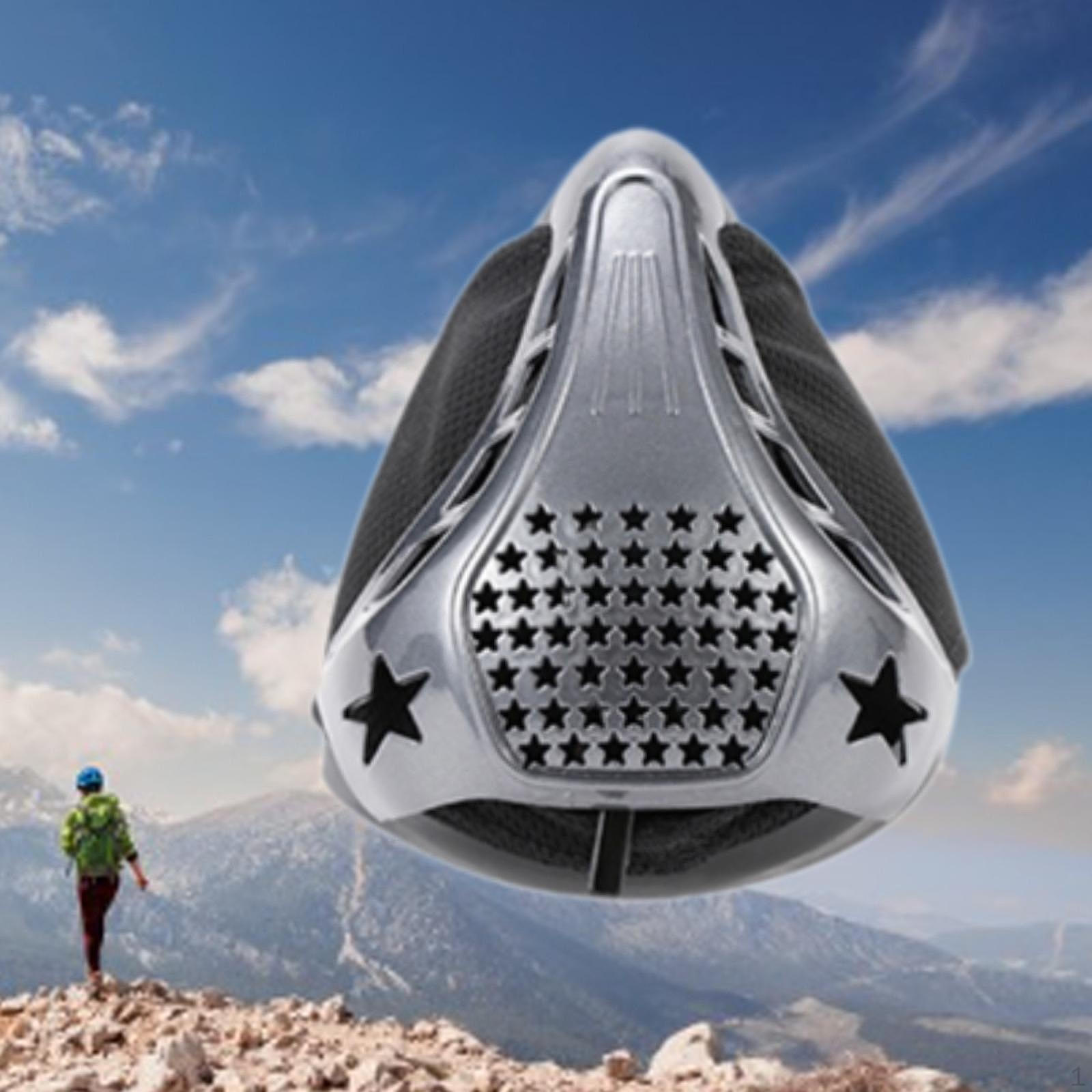 

Регулируемая маска для фитнеса с сопротивлением для тренировок на большой высоте серебряный