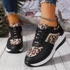 Damen Freizeitsportschuhe Leopardenmuster 2026 Herbst Bequem Rutschfest Outdoor-Schuhe Abriebfest Weichsohlige Freizeitschuhe