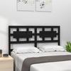 VidaXL Headboard Black 125.5x4x100 Cm Solid Pine Wood 818034