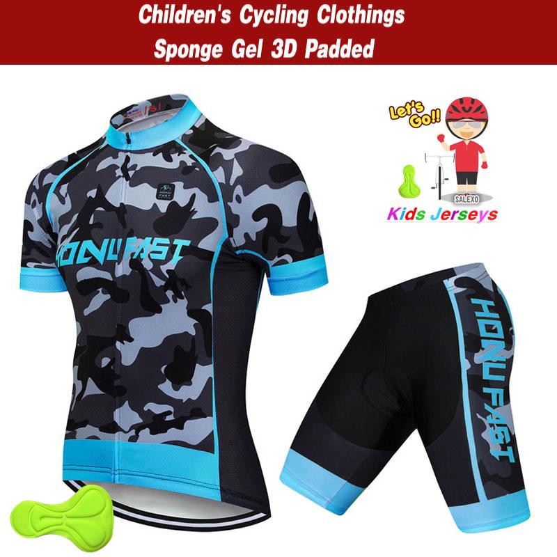 Kids Cycling Jersey with Shorts Sets  Children Bike Clothing Ropa Ciclismo Boys Cycling Clothing Sports Suit 2026 Summer Breathable Cycling Suit Set