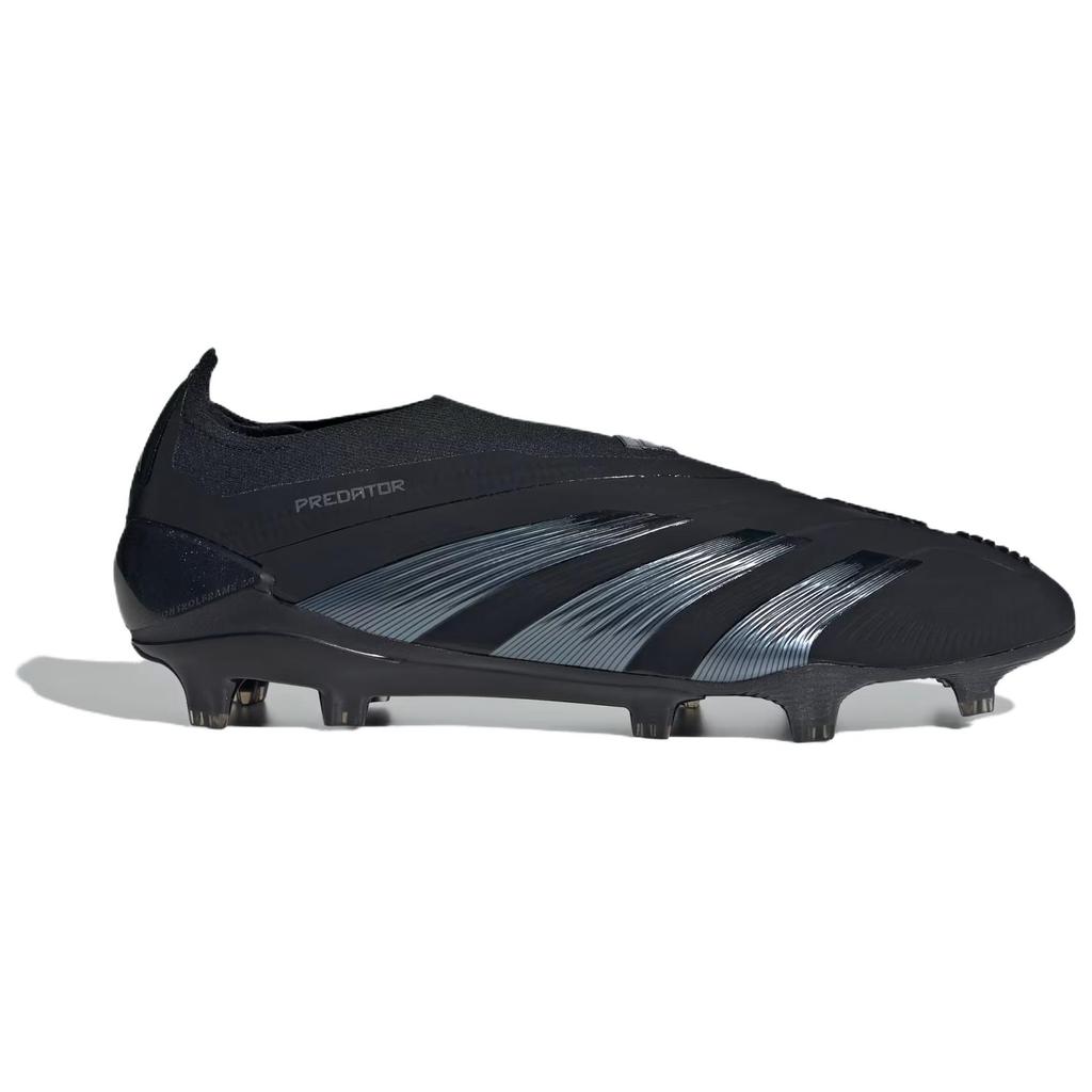 New Adidas Predator 24 Elite Laceless Fg 'Base Black Pack' IE1807