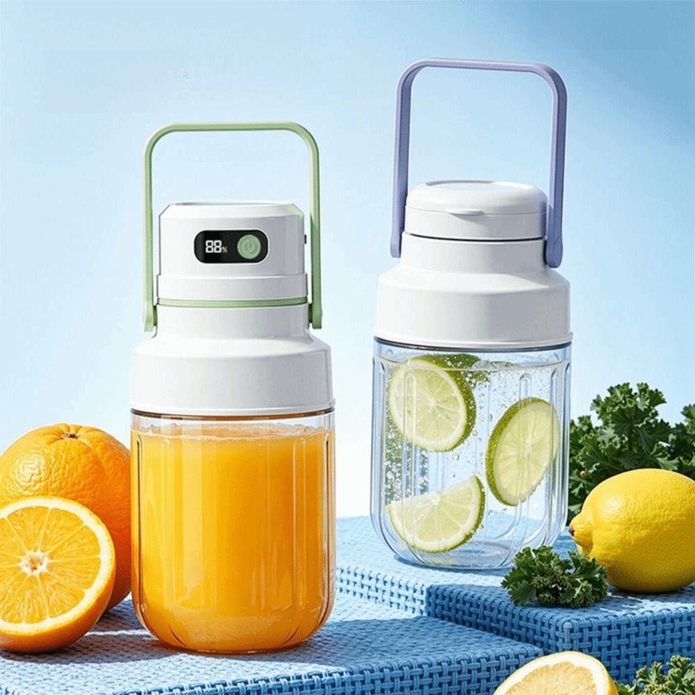 Cordless Portable Juicer with Two Lids Smoothie Maker BPA-Free Automatic Juicing Cup Outdoor