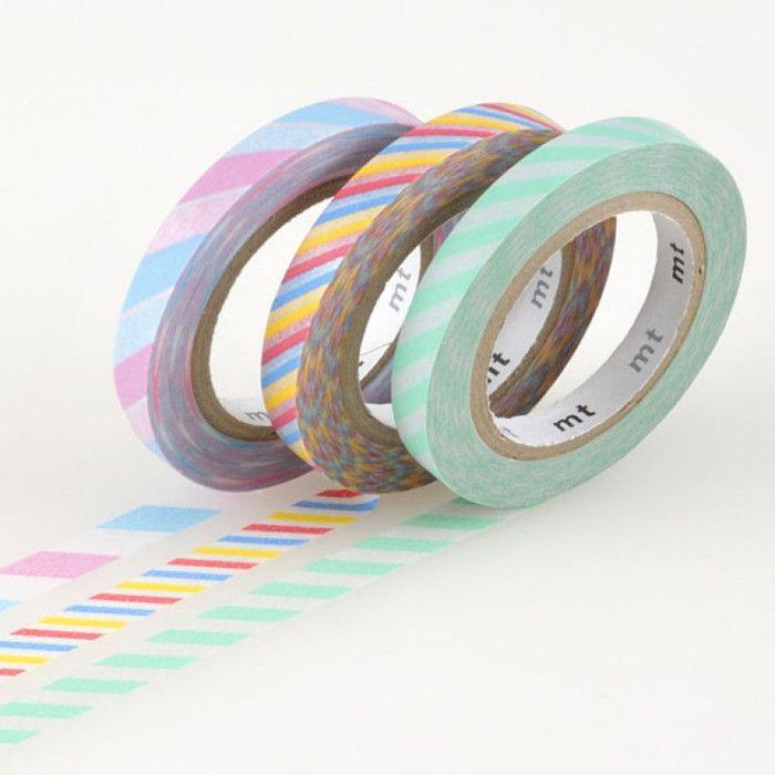 Masking Tape - MT - Slim Twist Cord A - Assorted Colors - 6 Mm - 10 M