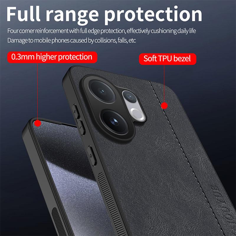 For Vivo V60 5G Skin Feel Matte Leather Phone Case Soft Back Cover Funda For Vivo V60 Protector