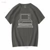 A1 Vintage 80s IBM Personal Computers On Campus T Shirt Adult XL Blue Mens long or short sleeves vintage Washed graphic