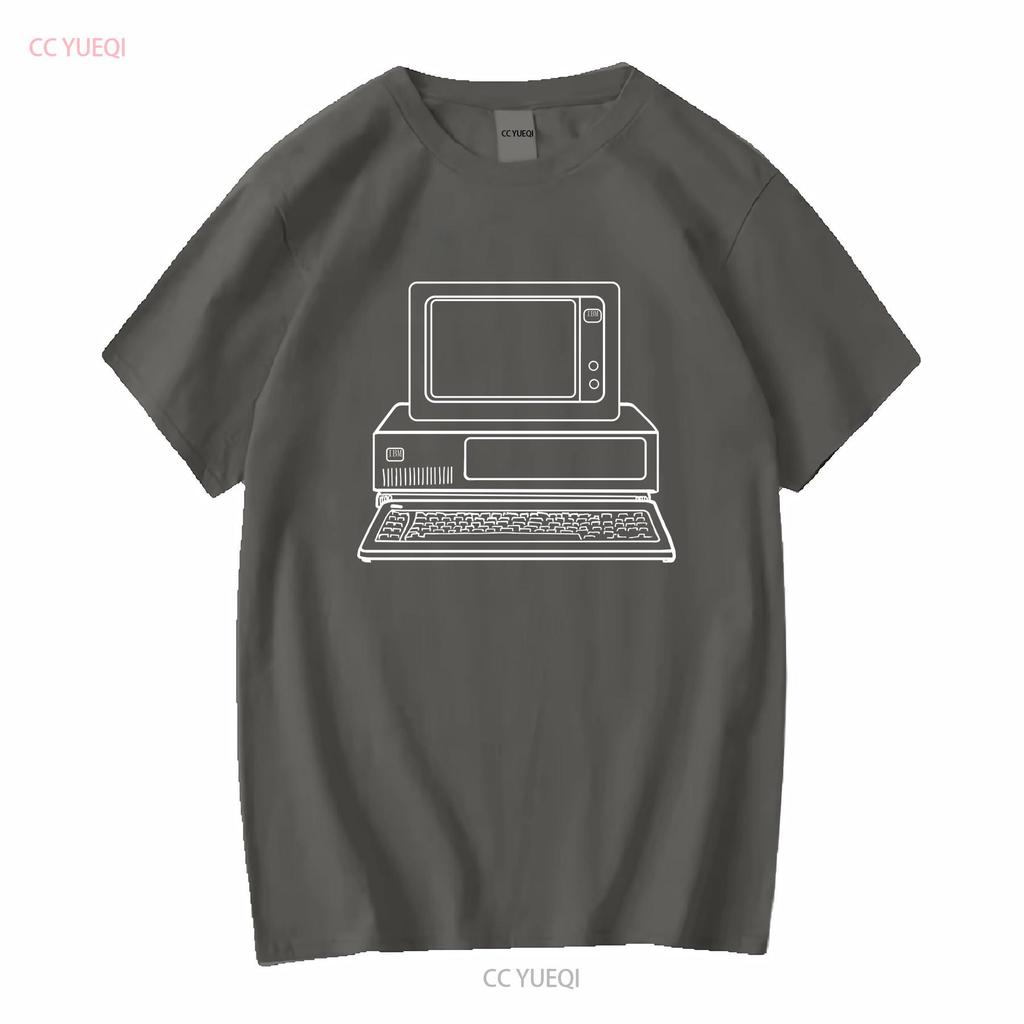 A1 Vintage 80s IBM Personal Computers On Campus T Shirt Adult XL Blue Mens long or short sleeves vintage Washed graphic