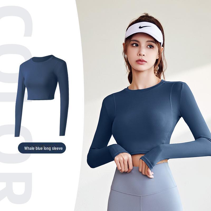 

Женская йога-топ Juyitang с длинными рукавами для бега и спортзала Triple Extra Large