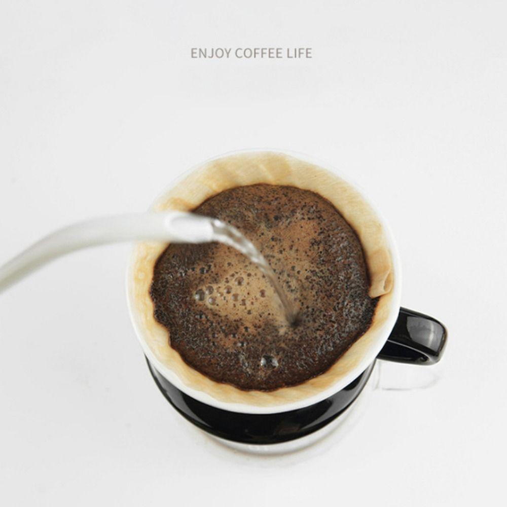 Flacher Boden Pour Over Kaffeefilter Wiederverwendbarer Kegel Tropfhalter Keramik Kaffeetropfer Büro