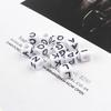 100pc Mixed English Letter Bead Cube Alphabet Beads Jewelry Findings Acrylic Bead for Jewelry Making
