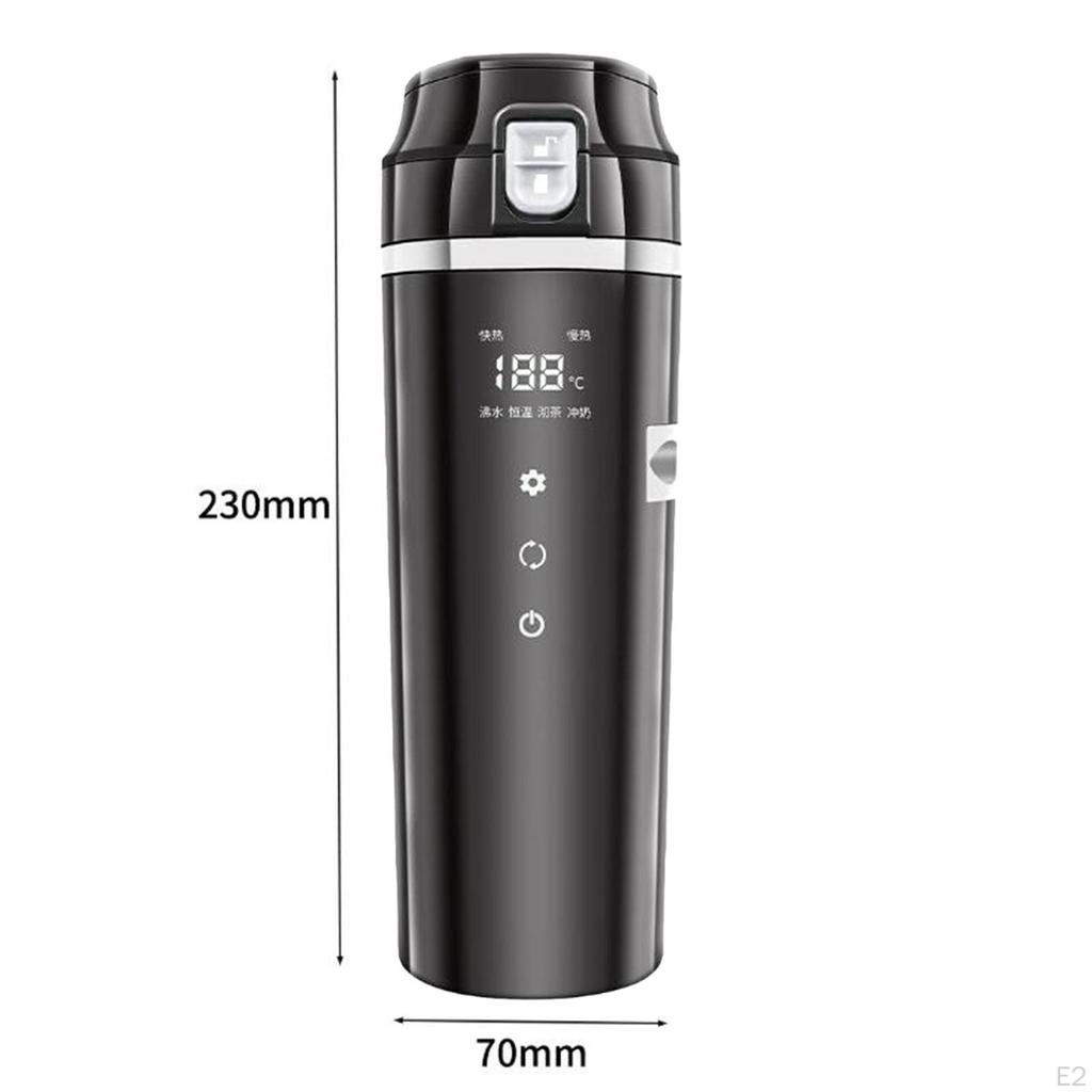 12V 24V Auto Wasserkocher Kessel Elektrische Wärme Wasser Tasse Tragbare 304 Edelstahl für