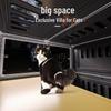 COSY Panoramic Transparent Cat Villa with Integrated Litter Box
