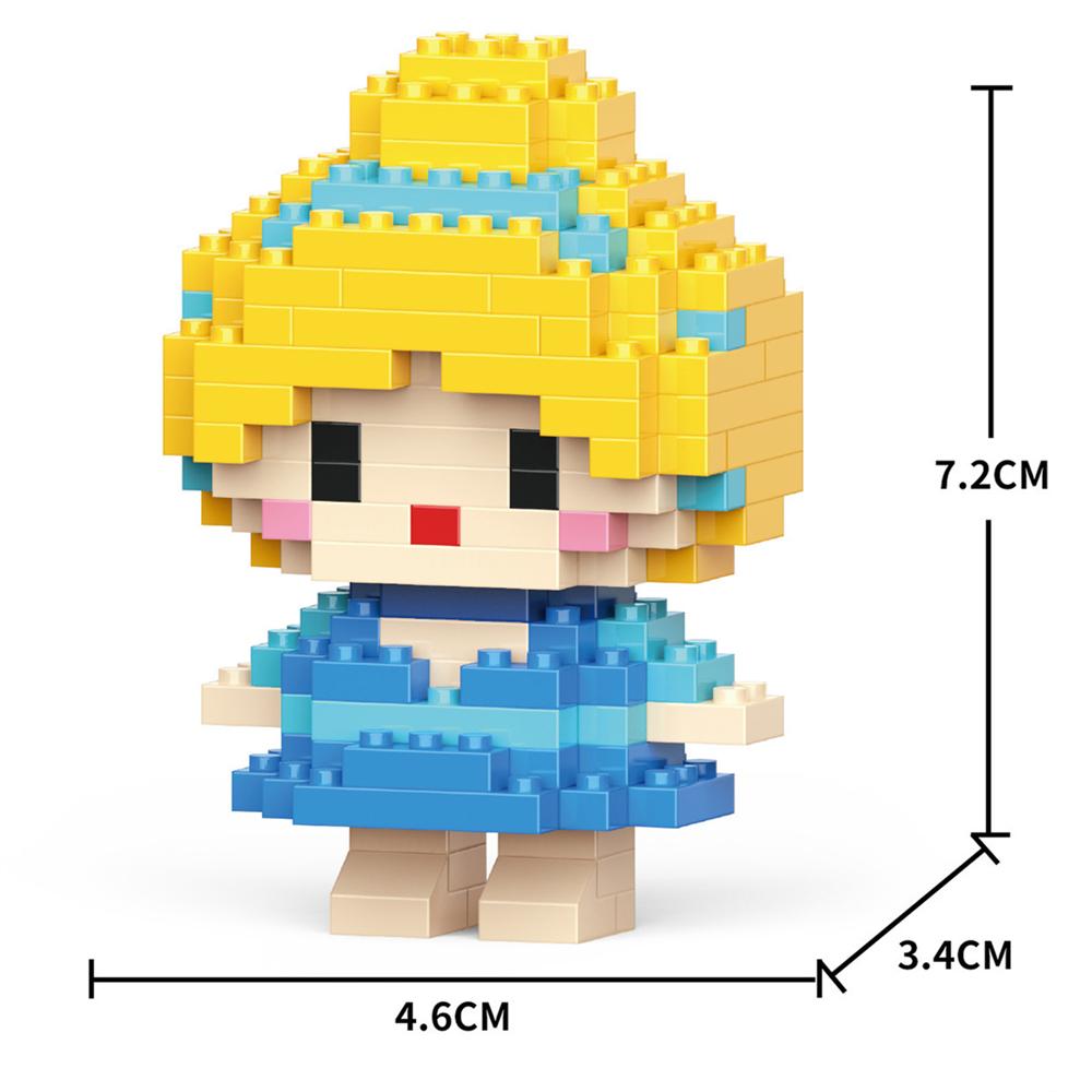 Cartoon Anime  Blocks Kuromi My Melody Cinnamoroll Mouse Building Blocks Doll Toy Kids Birthday Gift