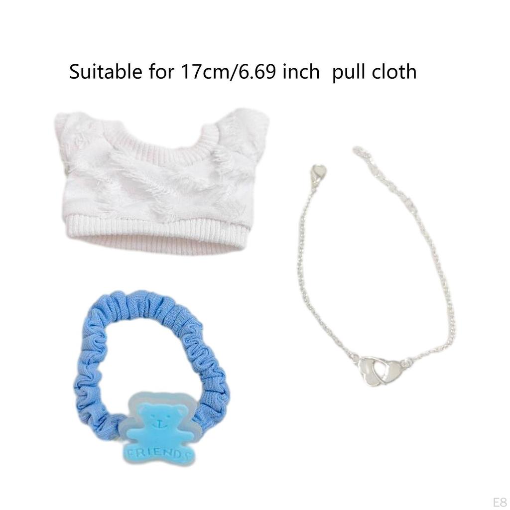 Ensemble de costume pour poupées, Jouet de décoration DIY Jeunes filles, Tenues avec pendentif Poupée 17cm