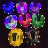 LED Light-Up Cowboy Hat Retro Western Style Luminous 9 Color Available Christmas Party Nightclubs