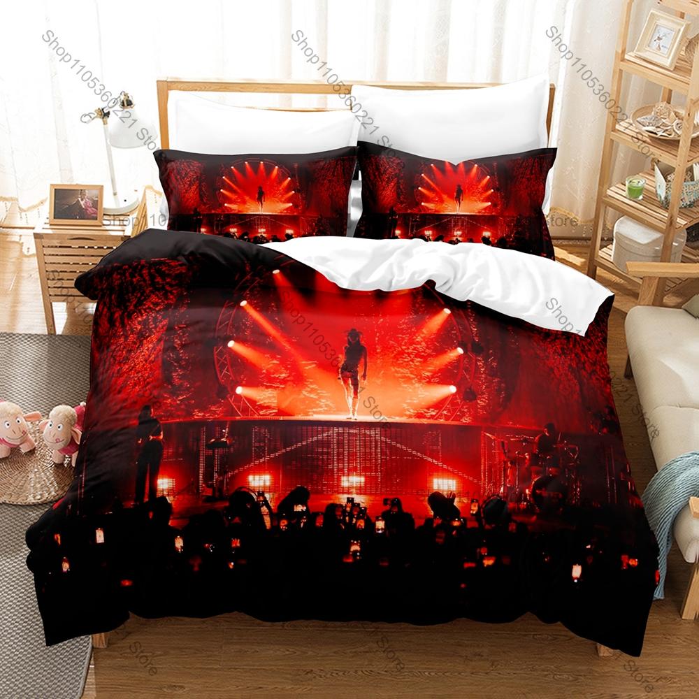British Musician Rina Sawayama Duvet Cover + 2 Pillowcases, Unique Art Design Bedroom Bedding Set
