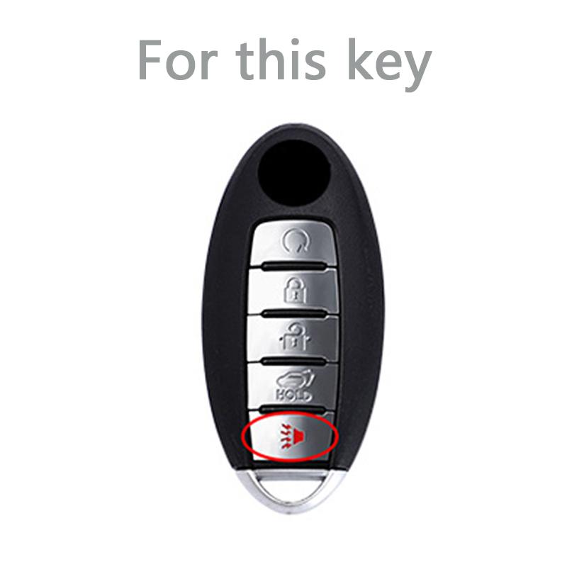 Car Key Case For Nissan Rogue Altima Maxima Sentra X Trail Patrol Murano Pathfinder Armada Versa 5 Buttons Tpu Cover Keychain