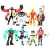 9Pcs Ben 10 Kineceleran Heatblast LED Action Figures Kids Toy Gift Desk Decor